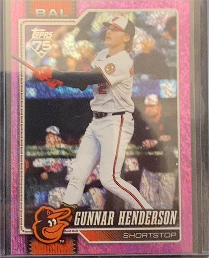 2026 Topps Series 1 #46 Gunnar Henderson Pink Diamante — front