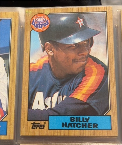 1987 Topps #578 Billy Hatcher — front