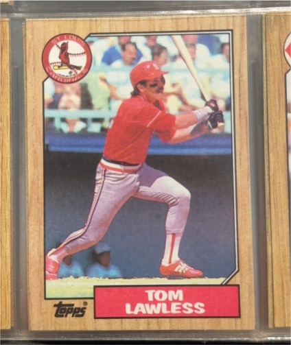 1987 Topps #647 Tom Lawless — front