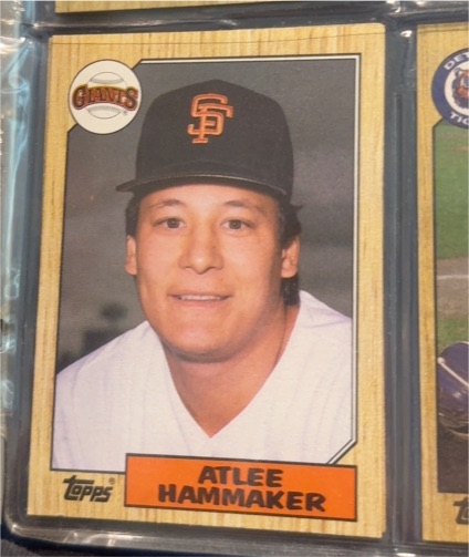 1987 Topps #600 Atlee Hammaker — front
