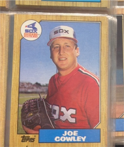 1987 Topps #27 Joe Cowley — front