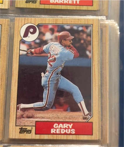 1987 Topps #42 Gary Redus — front