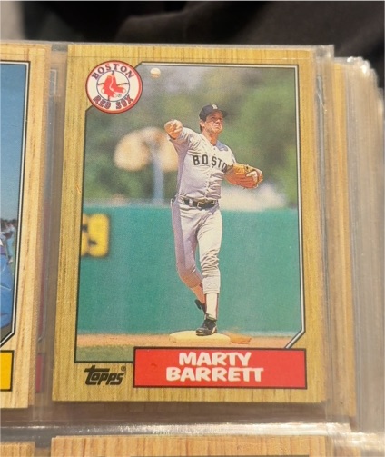 1987 Topps #39 Marty Barrett — front