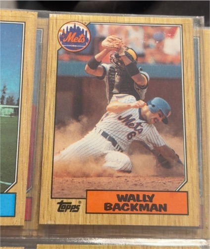 1987 Topps #48 Wally Backman — front