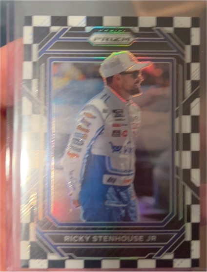 2024 Panini Prizm NASCAR Racing #23 Ricky Stenhouse Jr Checkerboard — front