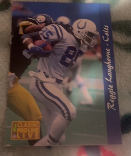 1993 Classic Pro Line Live #? Reggie Langhorne — front