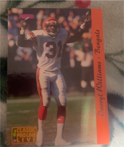 1993 Classic Pro Line Live #38 Darryl Williams — front