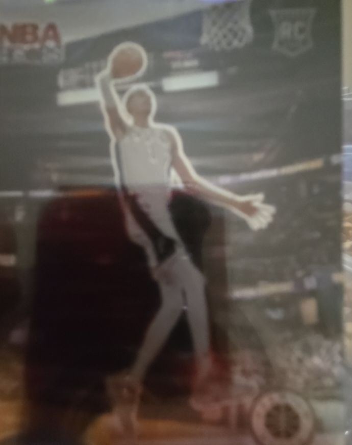 2023 NBA Hoops Premium Stock #RC Attack The Rack Silver Victor Wembanyama — front