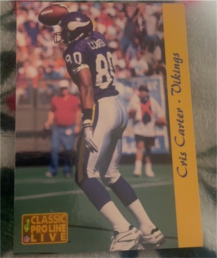 1993 Classic Pro Line Live #159 Cris Carter — front