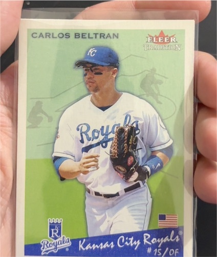 2002 Fleer Tradition #361 Carlos Beltran — front