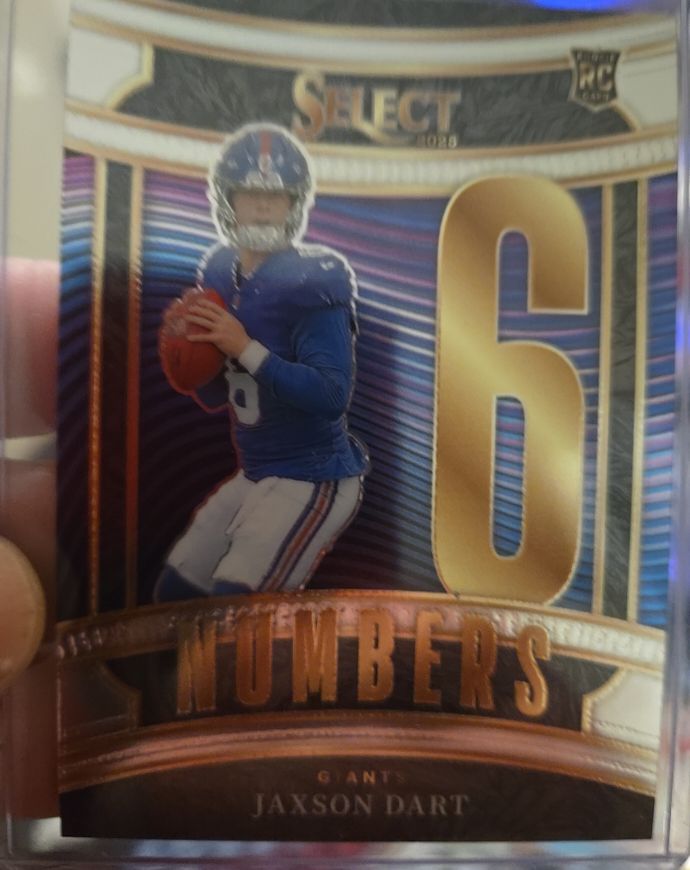 2025 Panini Select #16 Jaxson Dart Numbers Insert — front