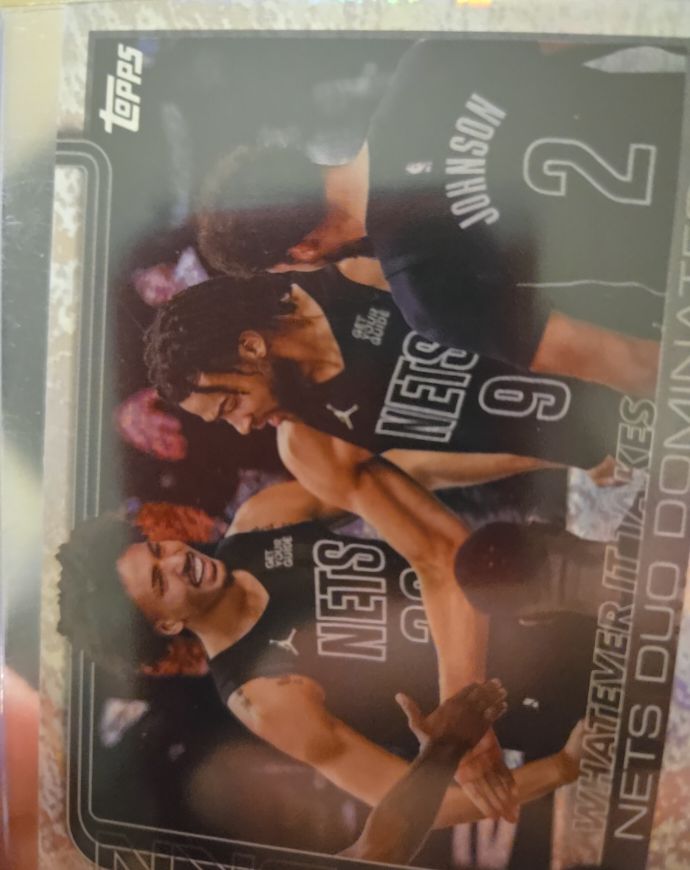 2025 Topps Whatever It Takes Nets Duo Dominates #273 — front