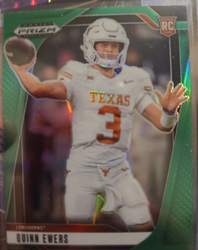 2025 Panini Prizm Draft Picks #126 Quinn Ewers Green Prizm — front
