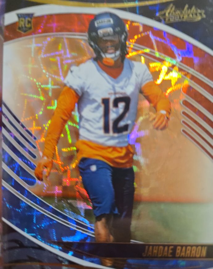 2025 Panini Absolute #131 Jahdae Barron Orange Mosaic — front