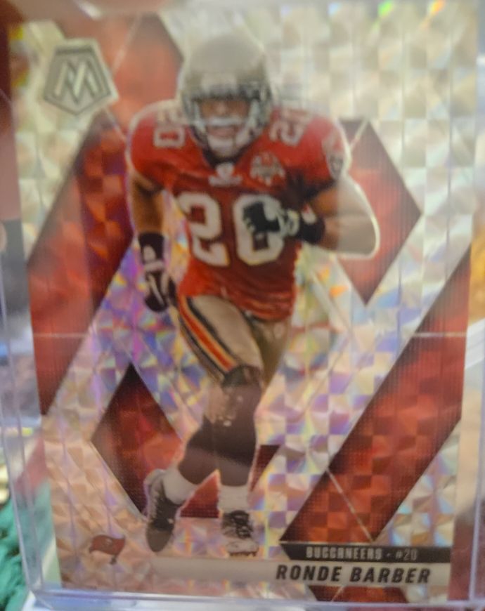 2025 Panini Mosaic #233 Ronde Barber Silver Mosaic Prizm Tampa Bay Buccaneers — front