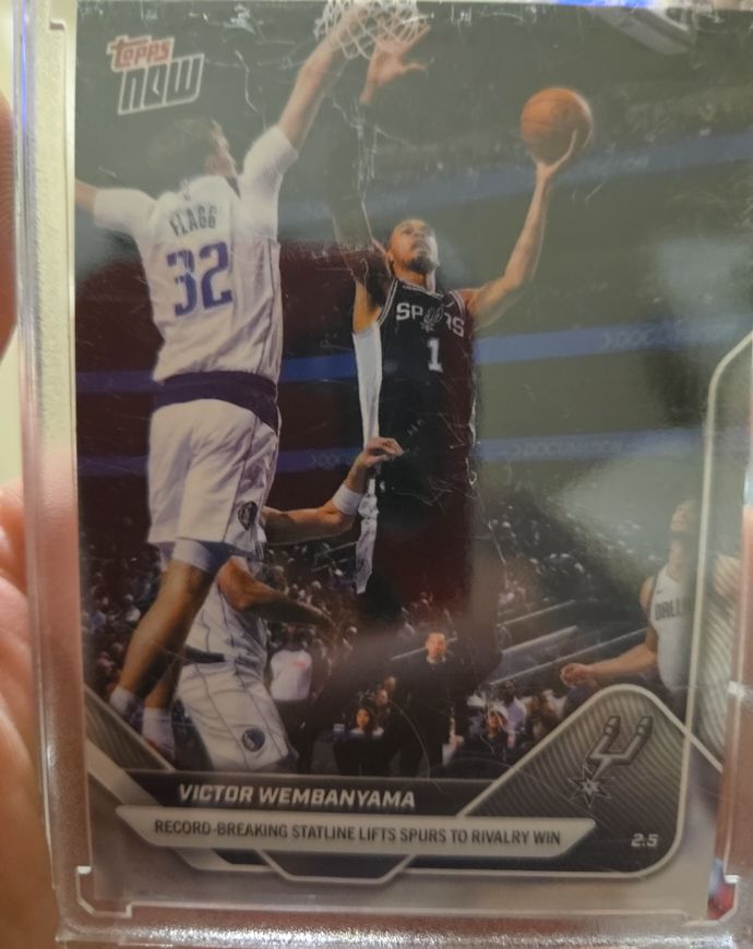 2025 Topps Now #2.5 Victor Wembanyama — front
