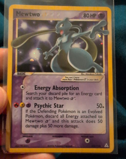 2004 Pokémon EX Holon Phantoms #103 Mewtwo — front