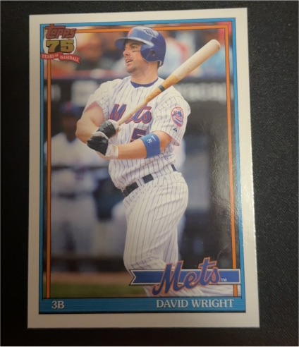 2026 Topps Series 1 75th Anniversary #T91-66 David Wright — front