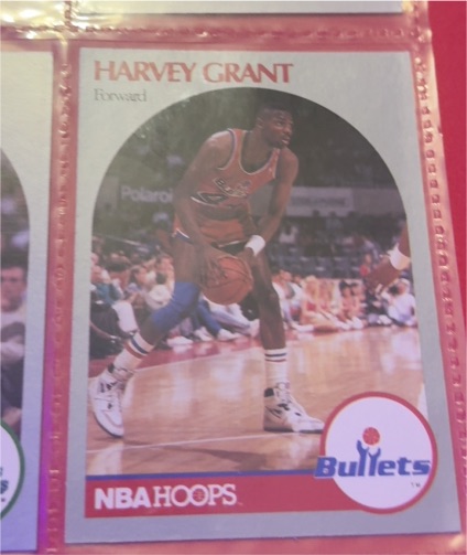 1990-91 NBA Hoops #297 Harvey Grant — front