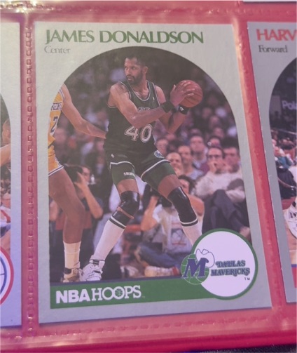 1990-91 Hoops #85 James Donaldson — front