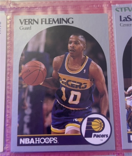 1990-91 NBA Hoops #133 Vern Fleming — front