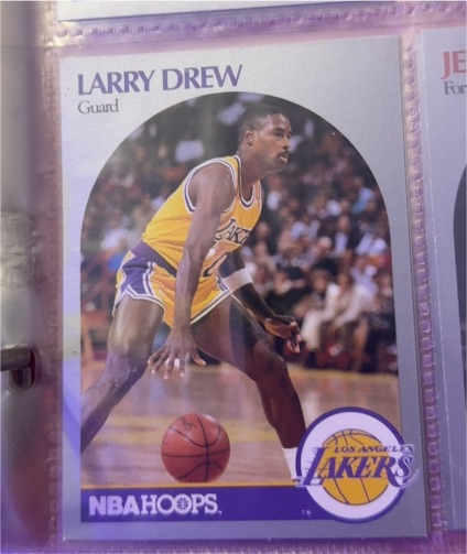 1990 NBA Hoops #155 Larry Drew — front