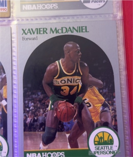1990-91 Hoops #280 Xavier McDaniel — front