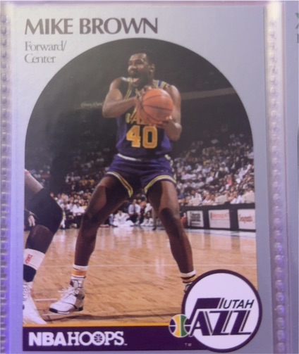 1990 NBA Hoops #286 Mike Brown — front