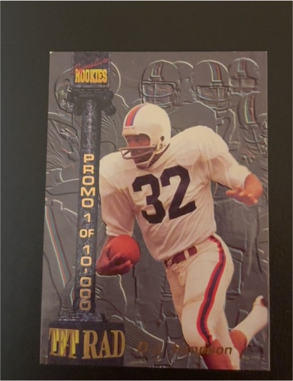 1994 Signature Rookies Tetrad #T6 O.J. Simpson — front