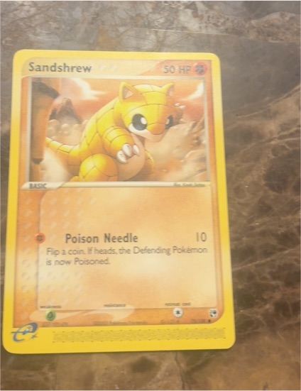 2003 Pokemon EX Sandstorm #75 Sandshrew — front