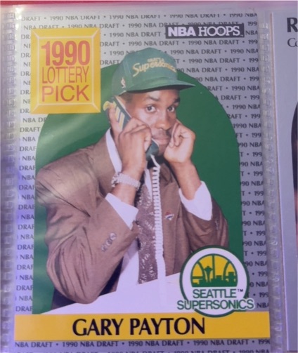 1990 NBA Hoops #391 Gary Payton — front