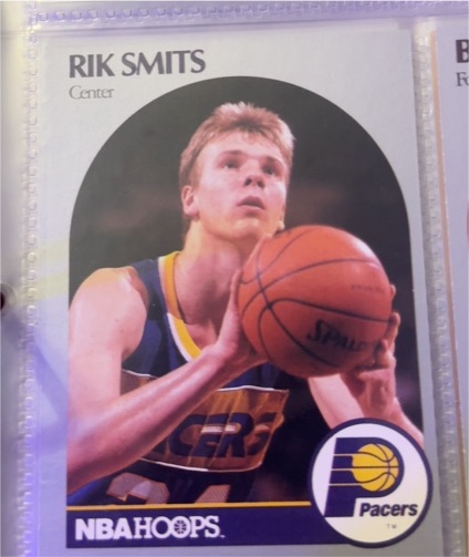 1990-91 NBA Hoops #139 Rik Smits — front