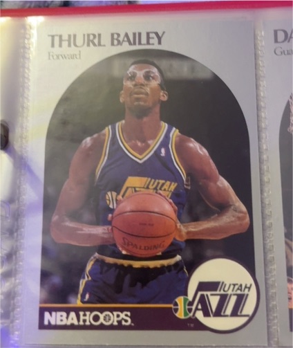 1990 NBA Hoops #285 Thurl Bailey — front
