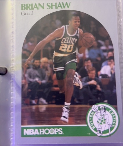 1990 NBA Hoops #48 Brian Shaw — front