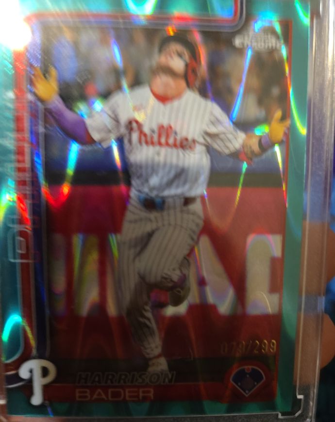 2025 Topps Chrome Update #USC32 Harrison Bader — front