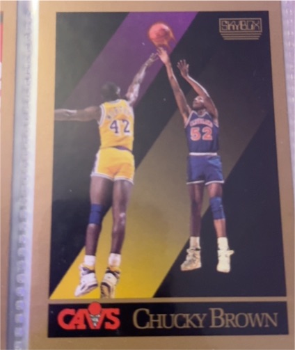 1990-91 SkyBox #49 Chucky Brown — front