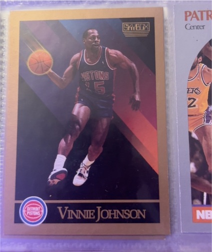 1990-91 SkyBox #89 Vinnie Johnson — front