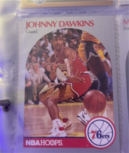 1990 NBA Hoops #227 Johnny Dawkins — front