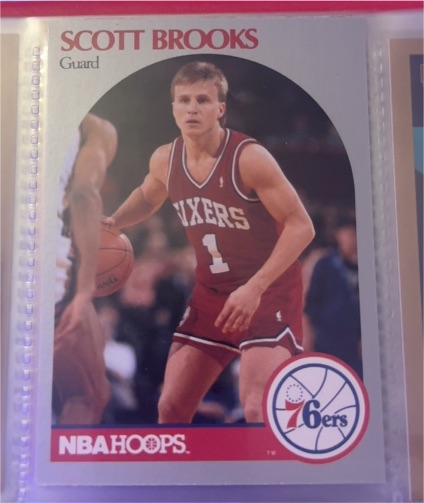 1990 Hoops #226 Scott Brooks — front
