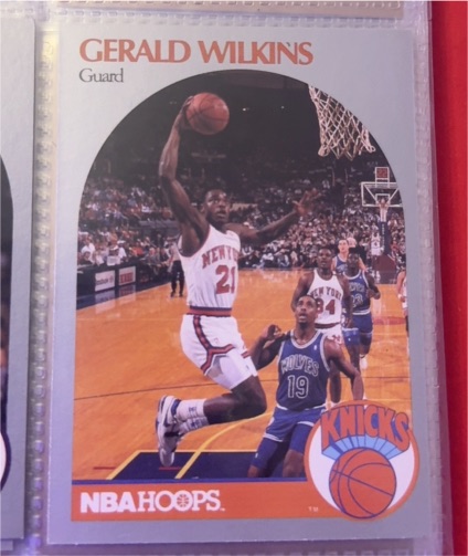 1990-91 NBA Hoops #212 Gerald Wilkins — front