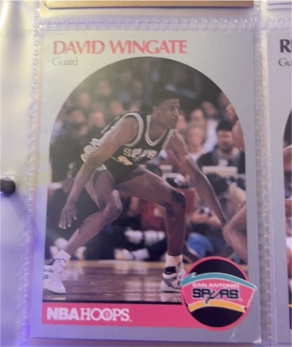 1990-91 NBA Hoops #273 David Wingate — front