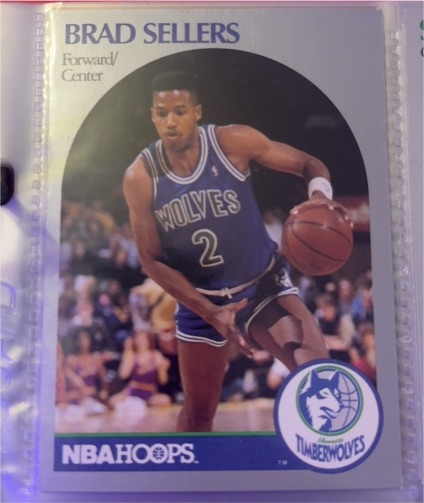 1990-91 NBA Hoops #192 Brad Sellers — front
