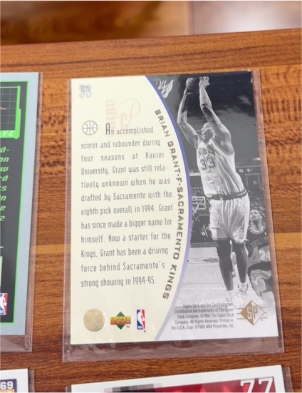 1995-96 Upper Deck SP #113 Brian Grant — front