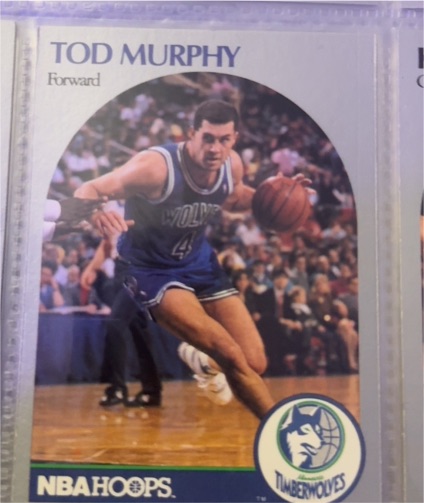 1990-91 NBA Hoops #189 Tod Murphy — front