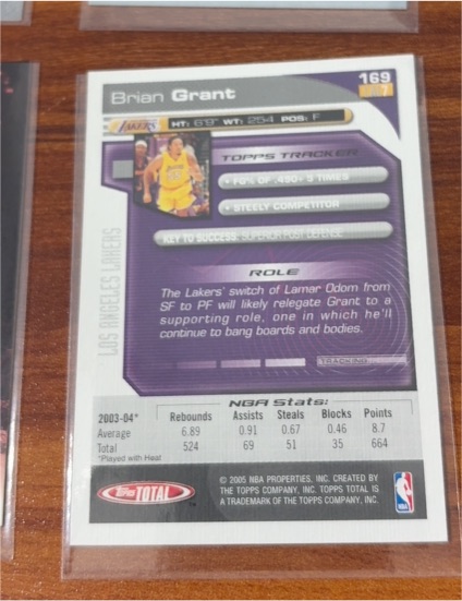 2005-06 Topps Total #169 Brian Grant — front