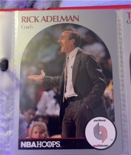 1990-91 NBA Hoops #326 Rick Adelman — front