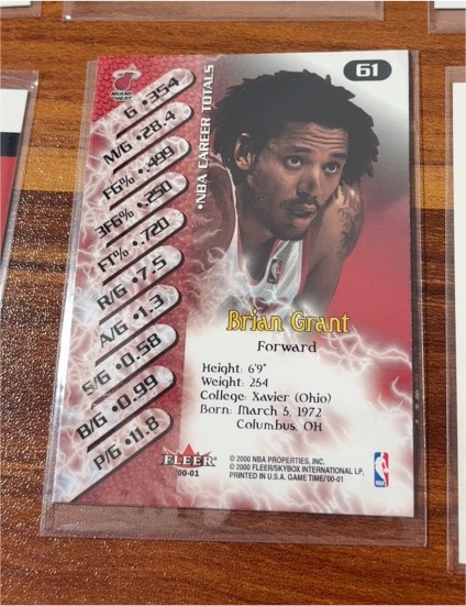 2000-01 Fleer Game Time #61 Brian Grant — front