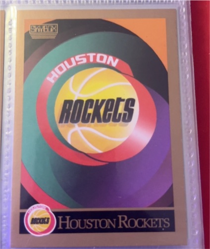 1990-91 SkyBox #337 Houston Rockets Team Checklist — front