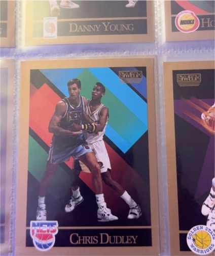1990 Skybox Chris Dudley New Jersey Nets — front