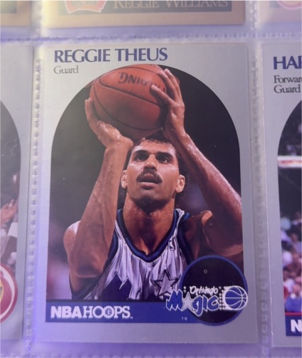 1990 NBA Hoops #222 Reggie Theus — front